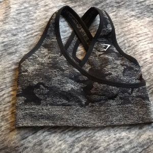 Gymshark camo sports bra